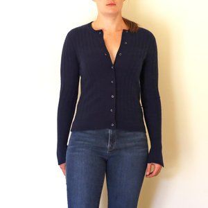 SOLD! Phillip Lim Navy Blue Cashmere Cardigan